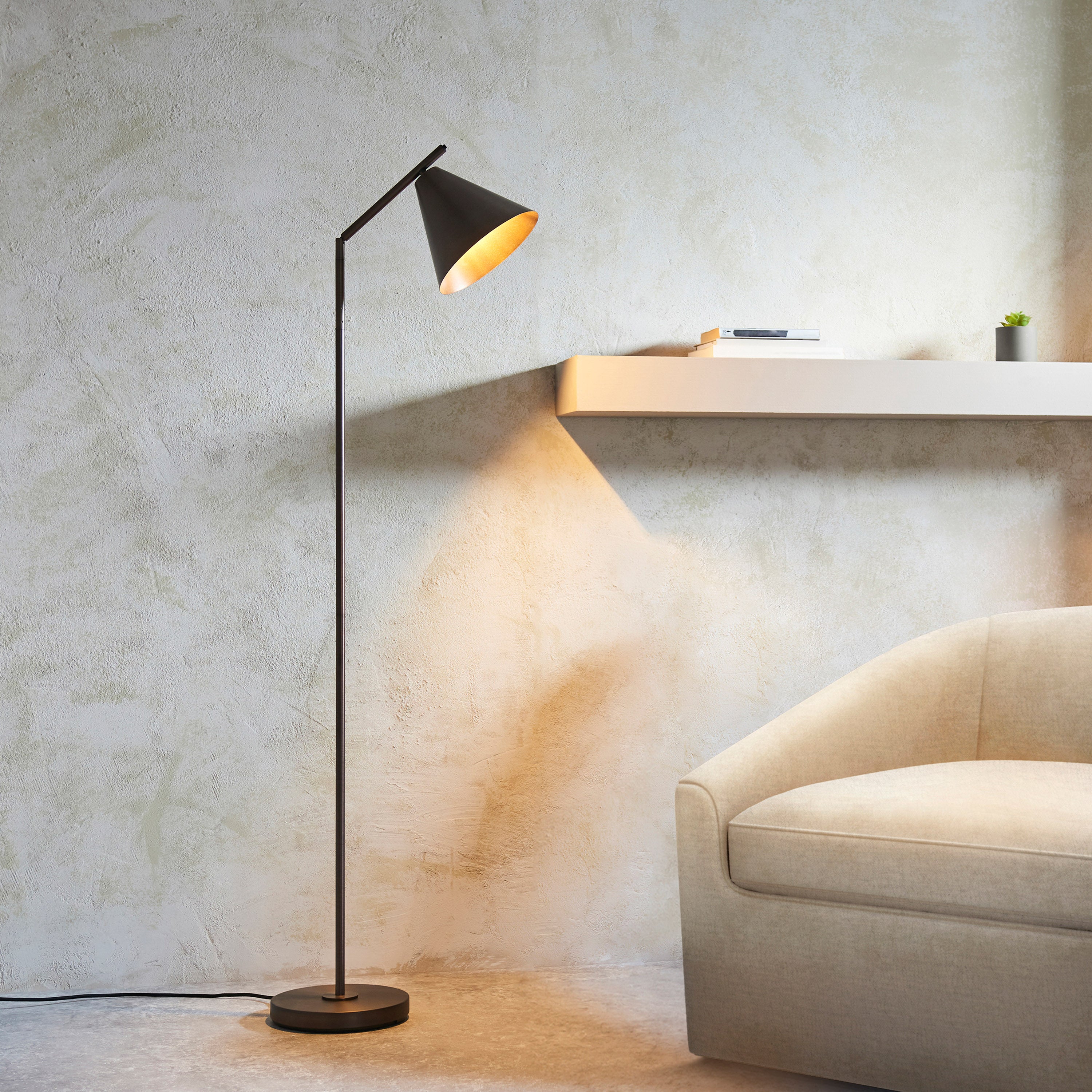 Ariana Antique Bronze Floor Lamp